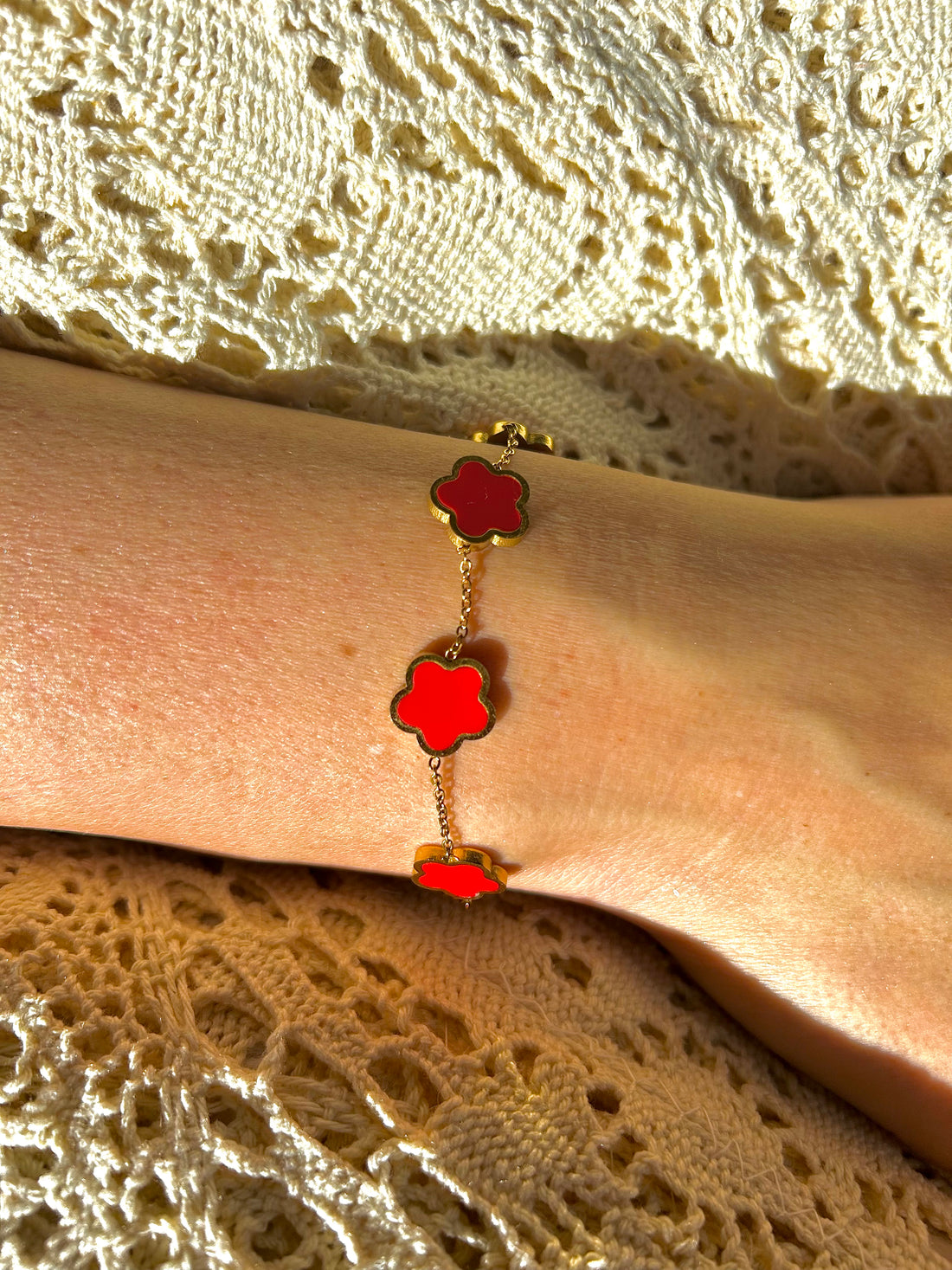 Bracelet Fleur Enflammée