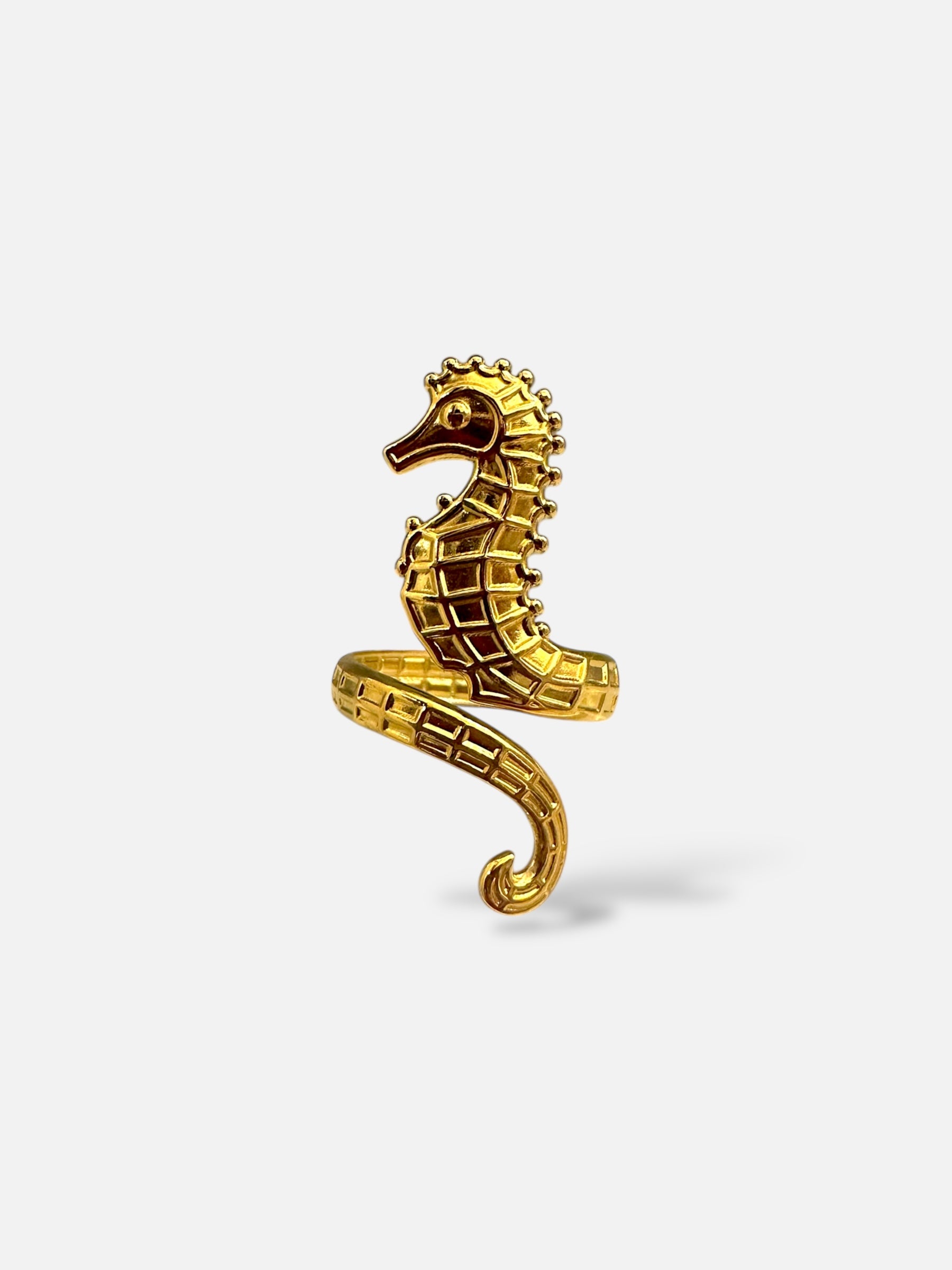 Bague Hippocampe Doré