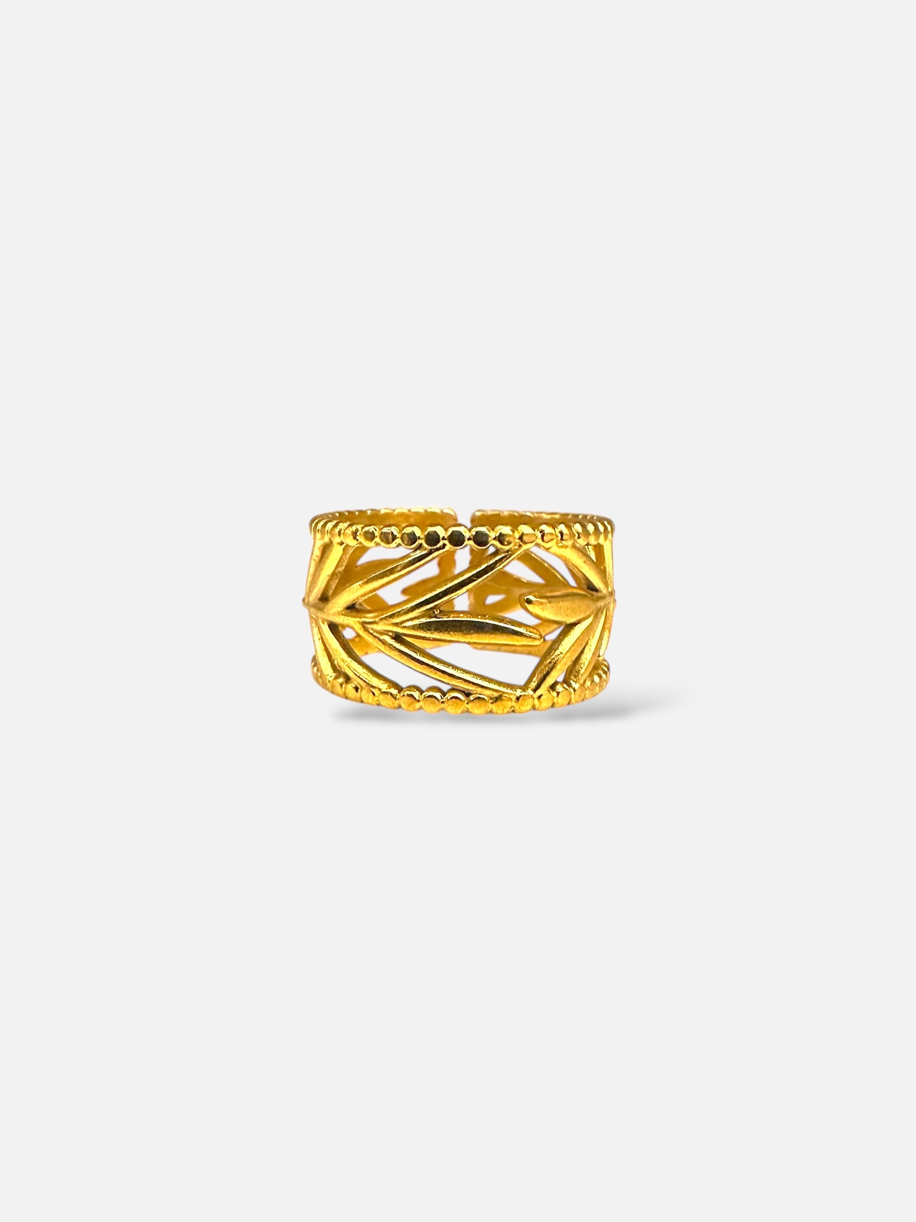 Bague Feuillage Doré