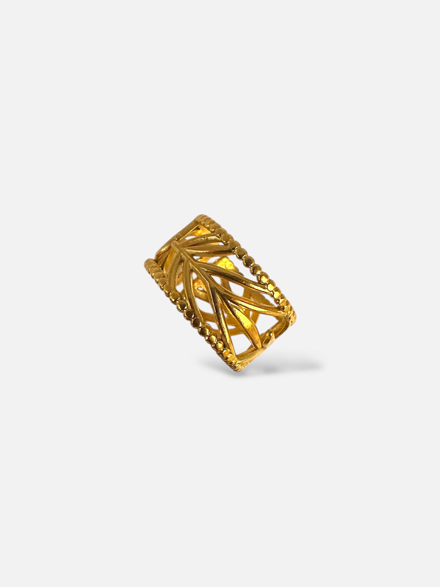 Bague Feuillage Doré
