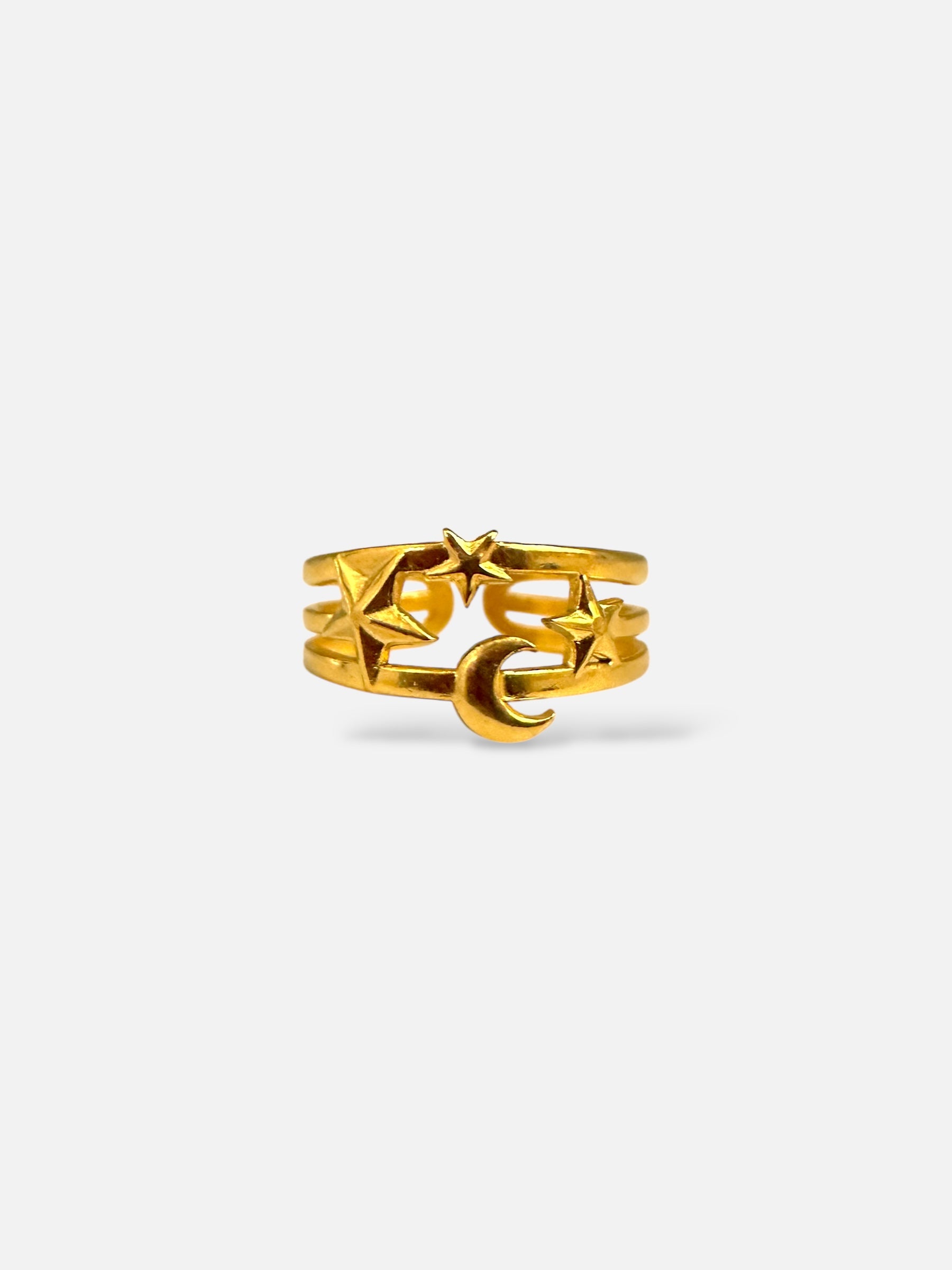 Bague Étoiles et Lune