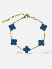 Bracelet Clovers Blue